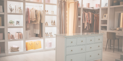 Estate manager organizing wardrobe for high-net-worth client